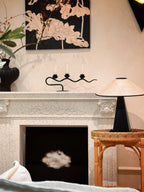 Minimalist Black Table Lamp with Linen Shade – Modern & Timeless