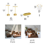 Wooden Jewelry Display Stand Set – Ring, Necklace, Earring Organizers for Retail & Home