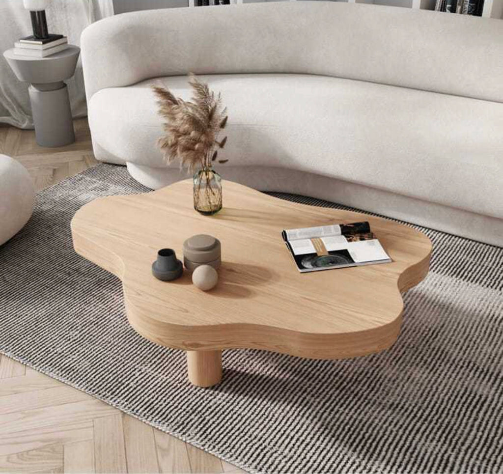 Minimalist Cloud Shaped Coffee Table, unique creative irregular cloud-shaped coffee table