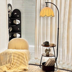 Modern Multi-Functional Floor Lamp with Shelves
