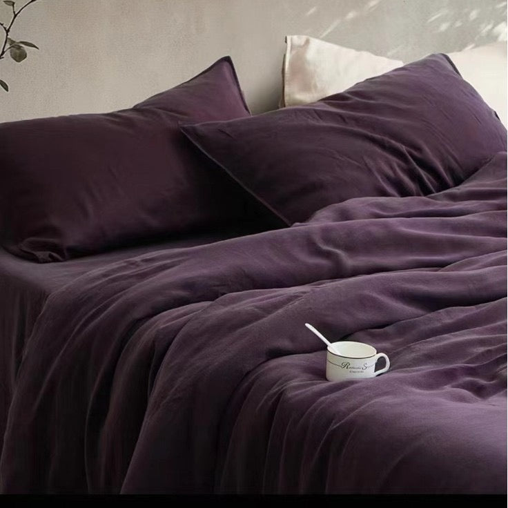 Premium Cotton 4-Piece Bedding Set – Soft Washed Finish
