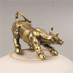 Mini Brass Bull Figurine – Handcrafted Collectible