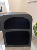 Boho Modern Side Tables with Open Storage Night Stands