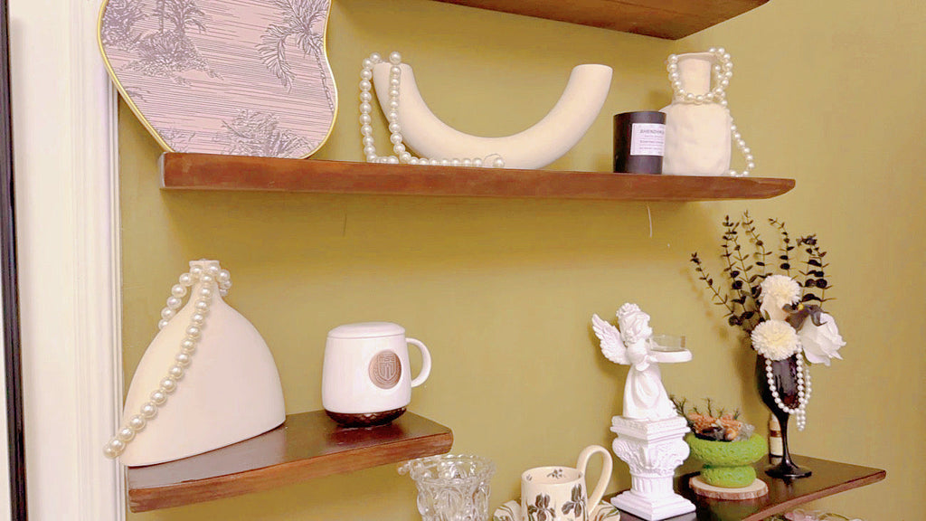 Live Edge Floating Wood Shelf – Rustic Natural Solid Wood Wall Shelf