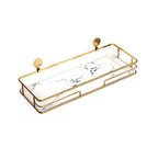 Elegant Gold Bathroom Tray – Modern Organizer for Toiletries