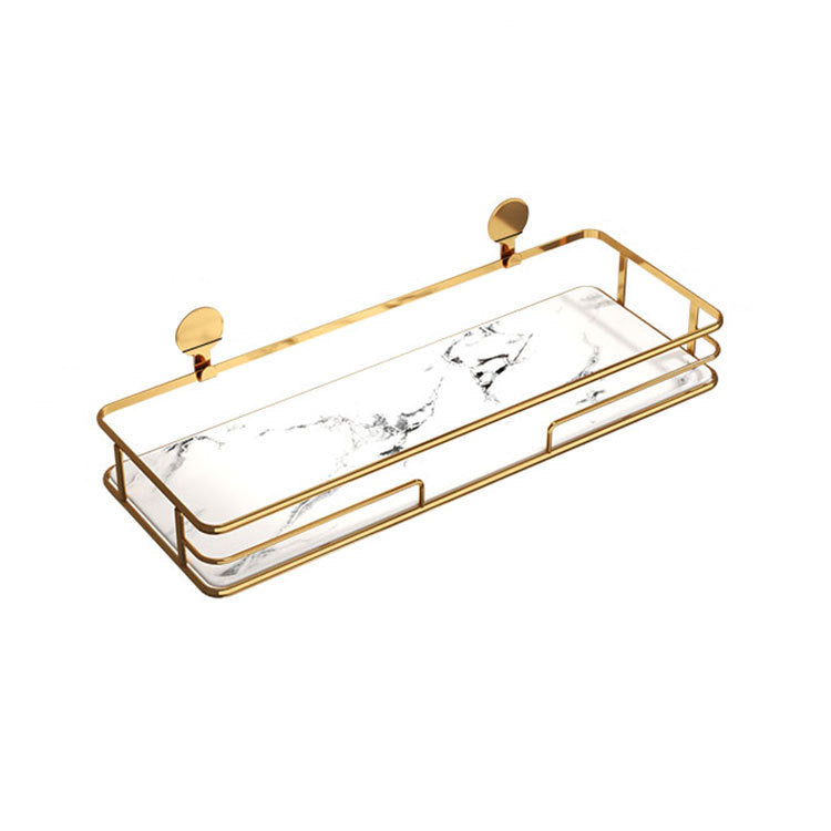 Elegant Gold Bathroom Tray – Modern Organizer for Toiletries