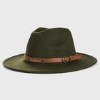 Green Fedora Short Brim