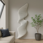 Parametric 3D Wall Art | Modern Vertical & Horizontal Abstract Panel | Acoustic Sculpture