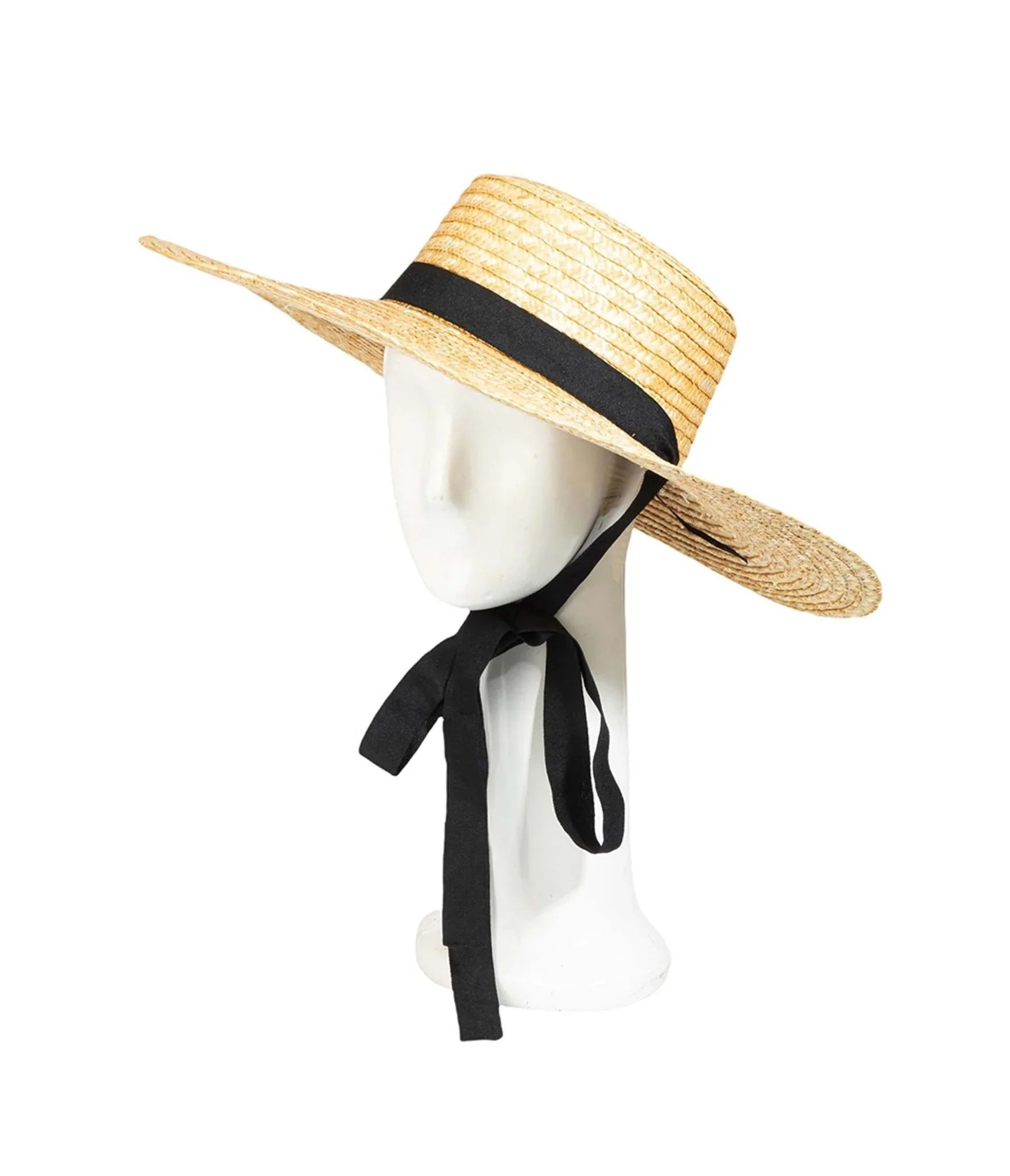 Wide Boater Hat - Flat Top