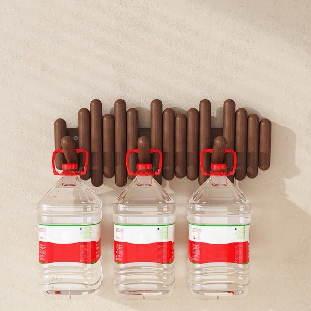 Solid Wood Coat Rack – Wall-Mounted Expandable Hanger