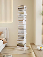 Floating Bookshelf - Vertical Storage | Space-Saving Metal Bookcase for Home & Office