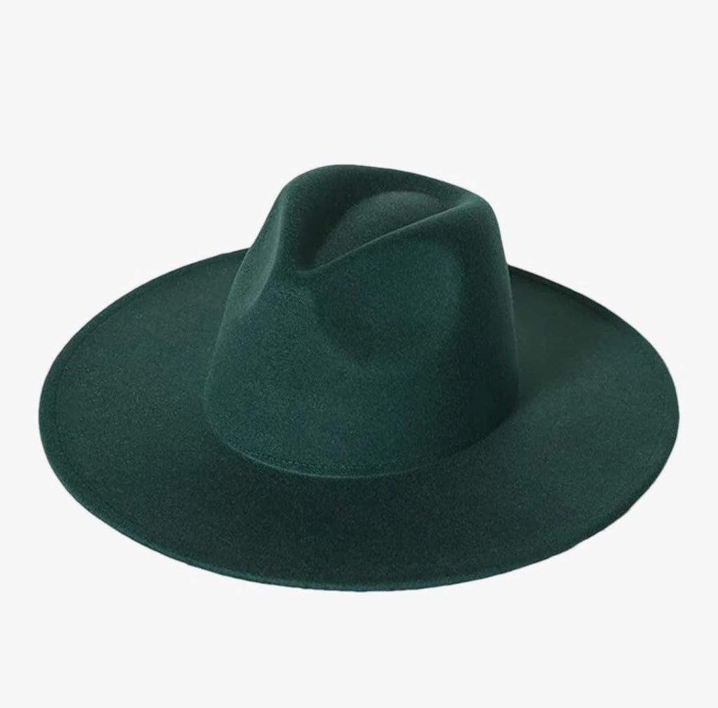 Wide Brim Mint Fedora Hats