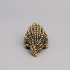 Miniature Brass Crocodile Figurine – Symbol of Power & Resilience, Antique Style Desk Decor