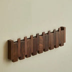 Modern Wooden Wall Hook Rack – Foldable, Space-Saving Coat Rack for Entryway, Bathroom, and Bedroom