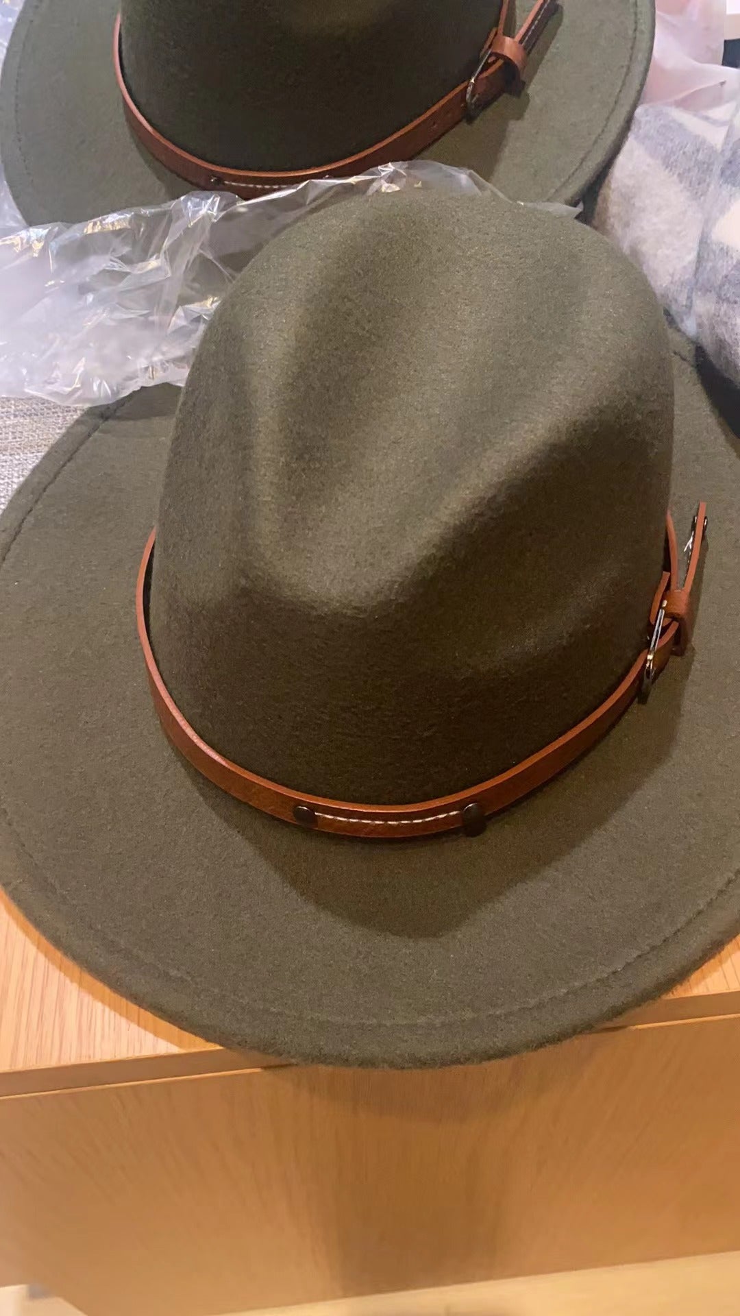 Green Fedora Short Brim