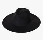 Wide Brim Black Fedora Hats