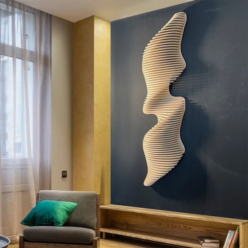 Parametric 3D Wall Art | Modern Vertical & Horizontal Abstract Panel | Acoustic Sculpture