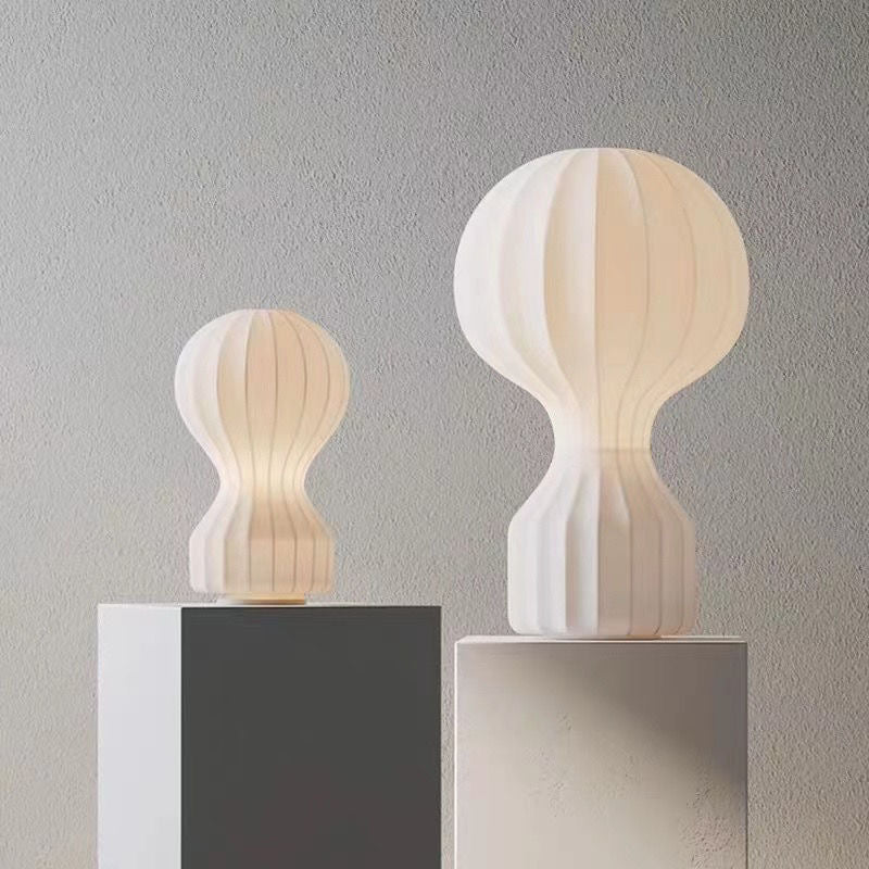 Japanese Wabi-Sabi Style Rice Paper Tabletop Lantern Lamp