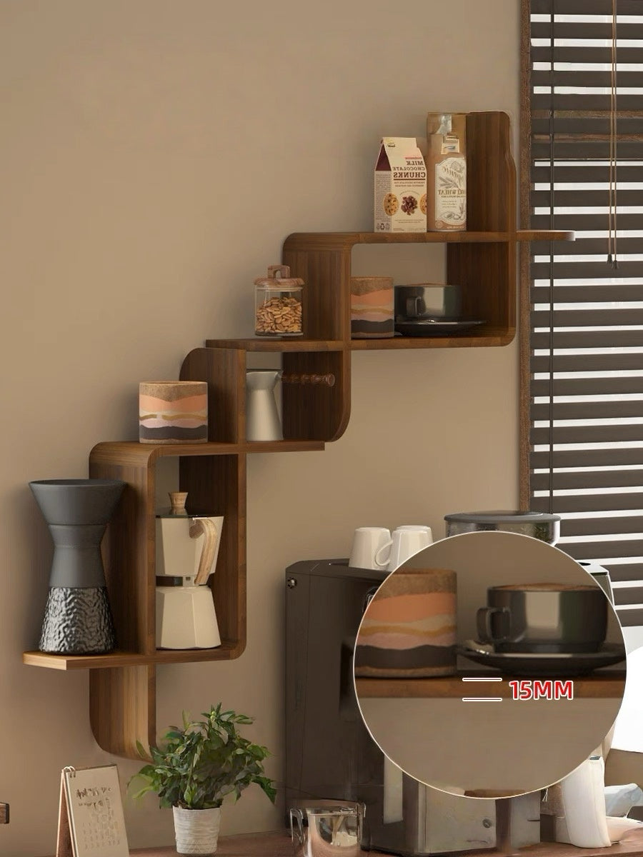 Floating Wall Shelf for Coffee & Tea Corners