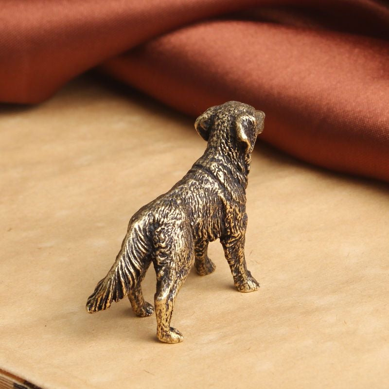Brass Dog Figurine – Loyal Guardian & Elegant Decor