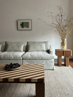 Solid Wood Nightstand with Fluted Drawer Fronts