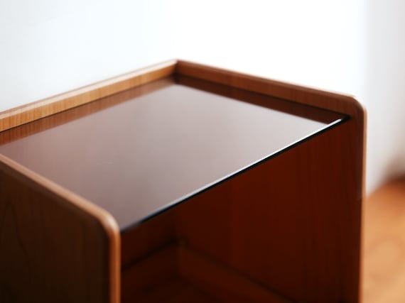 Modern Wood Makeup Organizer – 3-Layer Vanity Storage Box with Drawer