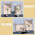 Floral Wedding Metal Picture Frame – Elegant 4x6 & 5x7 Sizes