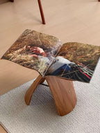 Butterfly Silhouette Wooden Stool