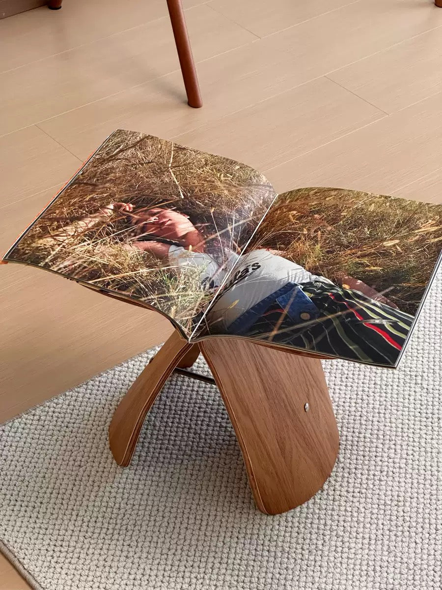 Butterfly Silhouette Wooden Stool