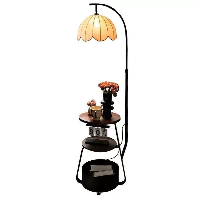Modern Multi-Functional Floor Lamp with Shelves