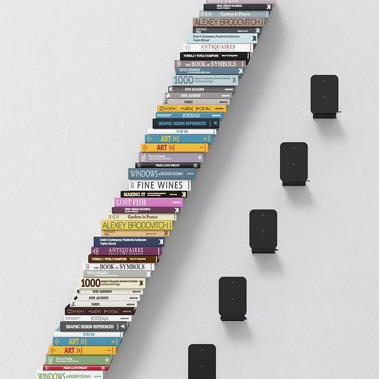 Minimalist Floating Bookshelf – Invisible Wall-Mounted Storage for Books & Decor Set of 3