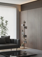 Modern Metal Vertical Shelf – Plant Stand, Bookshelf, Display Shelf Minimalist Metal Tree Book Tower