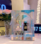 Iridescent Tabletop Shelf for Makeup Acrylic Organizer Vanity Storage