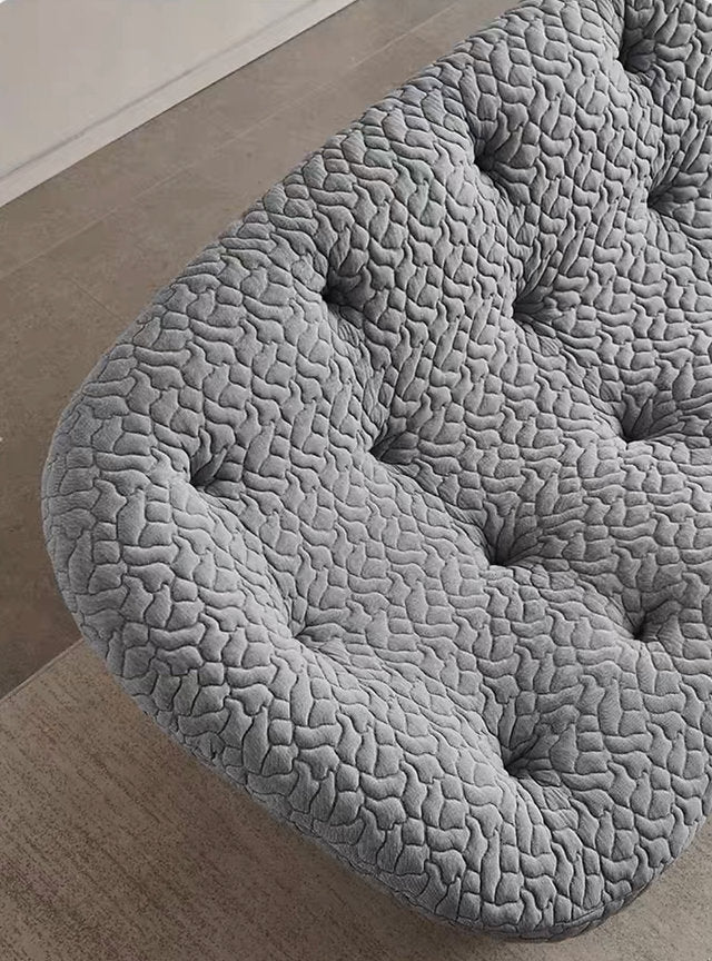 Modern Tufted Woven Fabric Upholstered Sofa