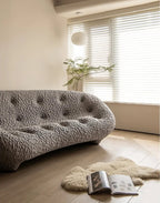 Modern Tufted Woven Fabric Upholstered Sofa