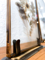 Vagabond Vintage Floating Doubled Sided Glass Standing Picture Frames