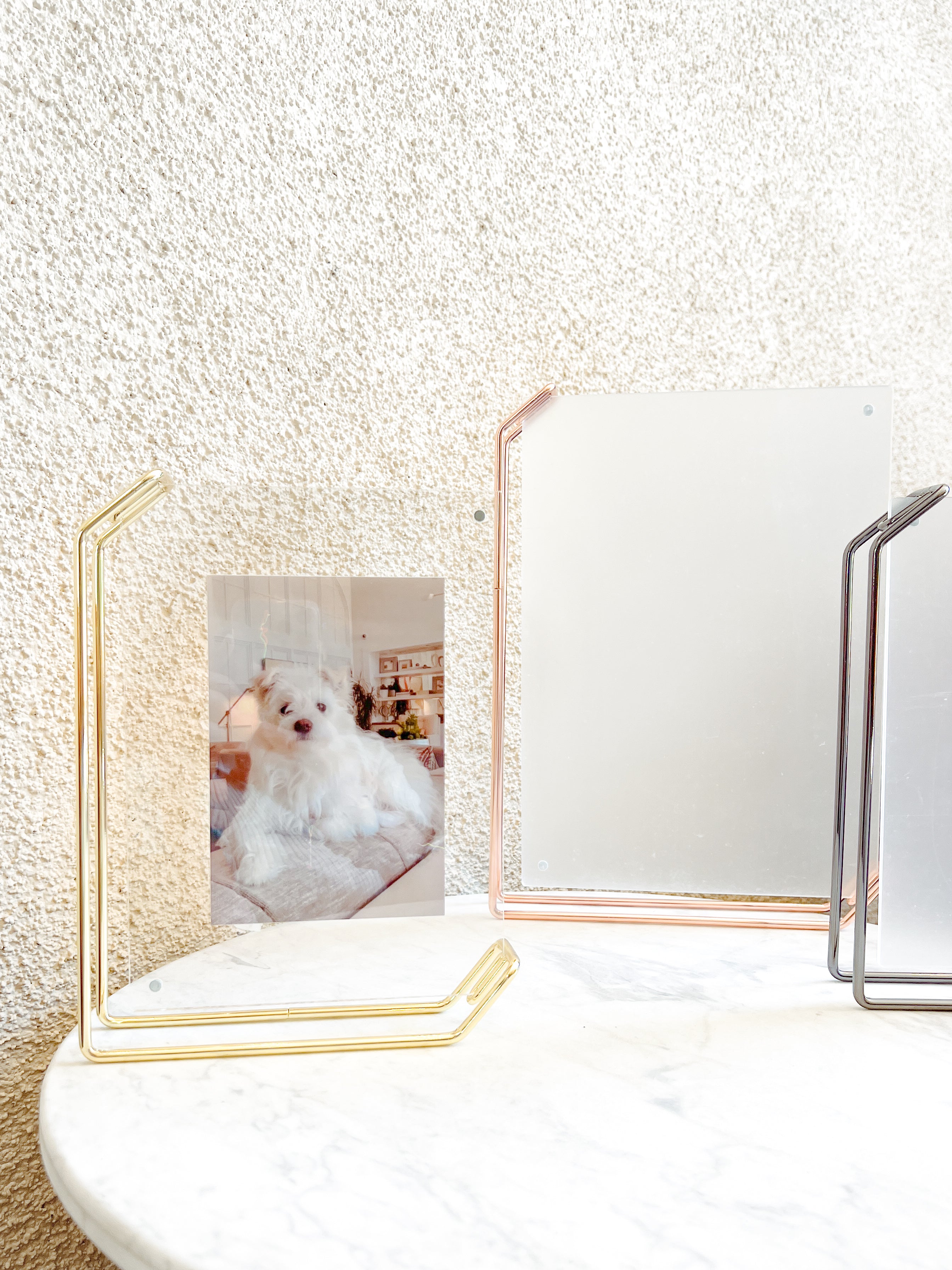 Plexiglass Metal Floating Frames 6.8”x8.5”