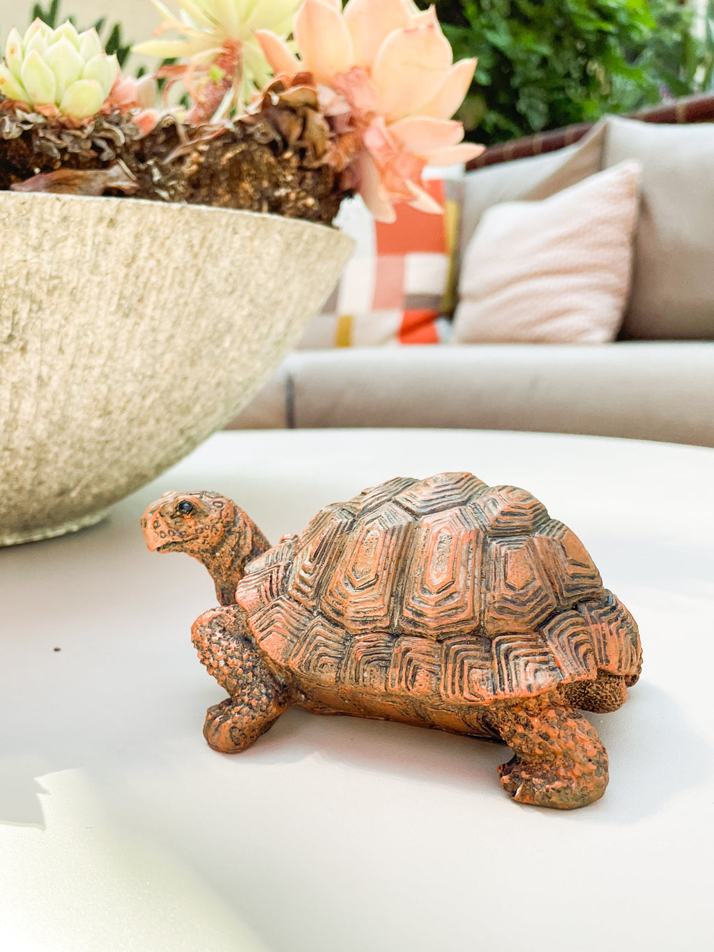 Outdoor Garden Tortoise Statue Tabletop Decoration