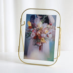Arched Round Corner Gold Floating Picture Frames
