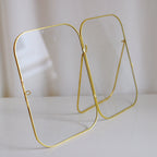 Arched Round Corner Gold Floating Picture Frames