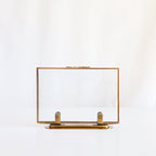 Vagabond Vintage Floating Doubled Sided Glass Standing Picture Frames