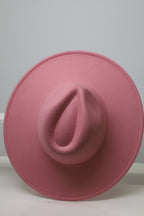 Wide Brim Orchid Fedora Hats
