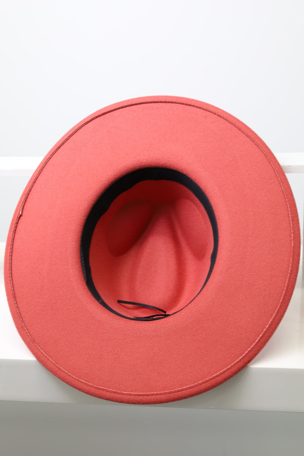 Wide Brim Rosy Fedora Hats