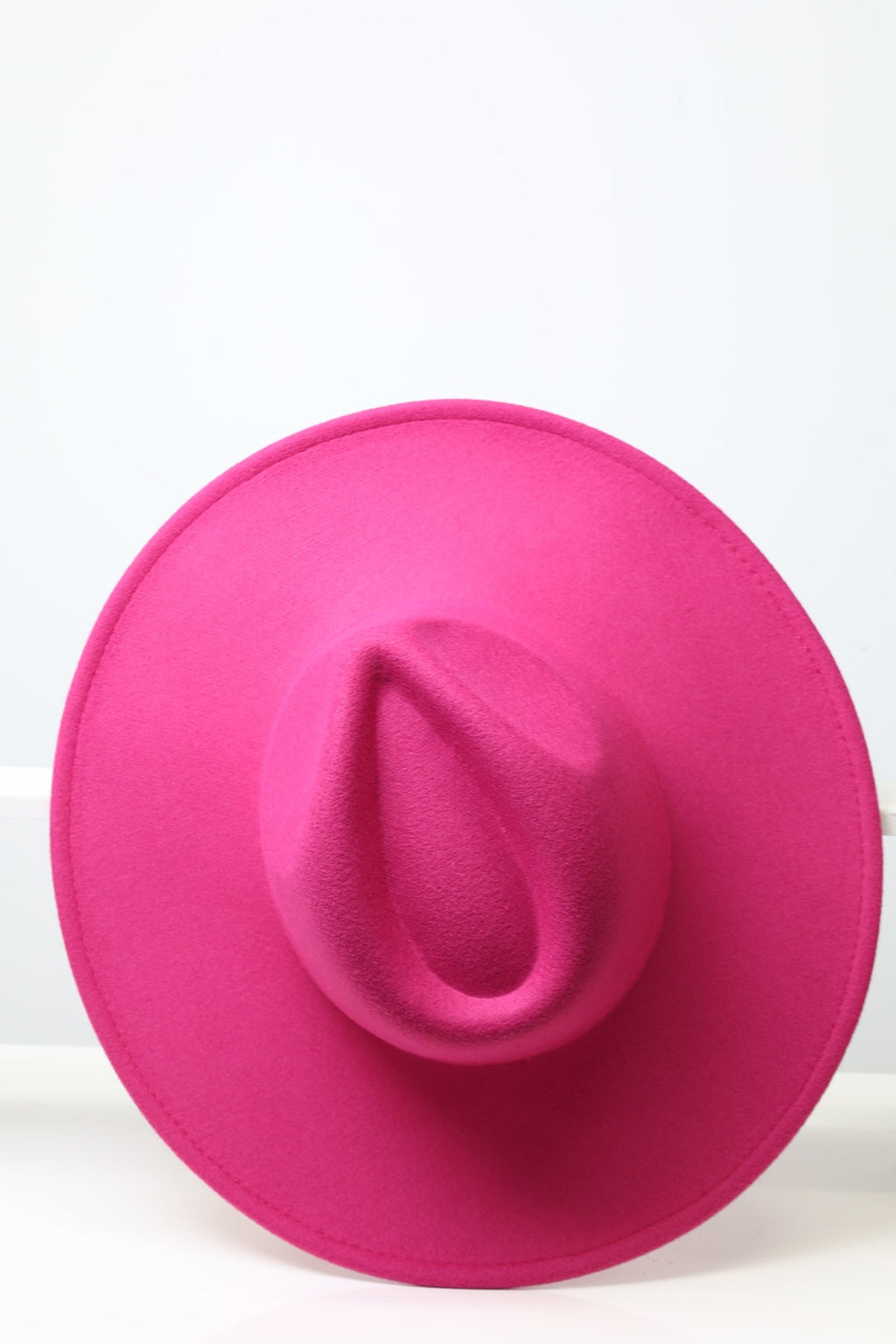 Wide Brim Fuchisia Fedora Hats