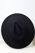 Wide Brim Black Fedora Hats