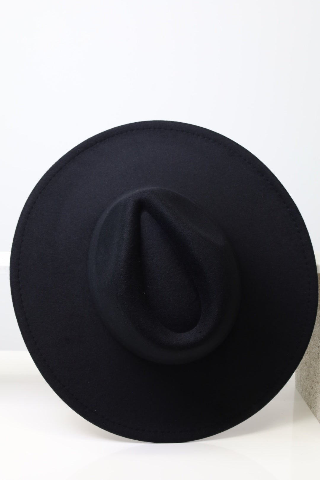 Wide Brim Black Fedora Hats