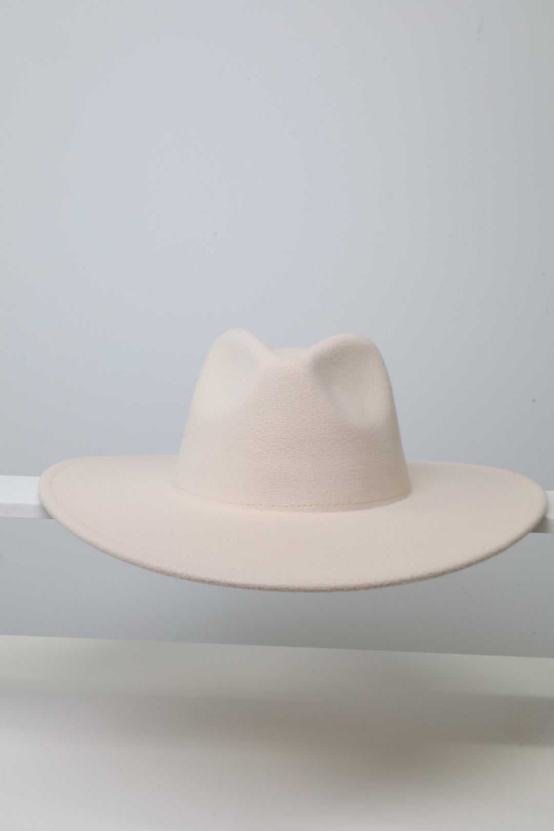Wide Brim Ivory Fedora Hats