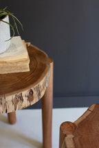 Kalalou Set of 2 Recycled Wood Accent Tables