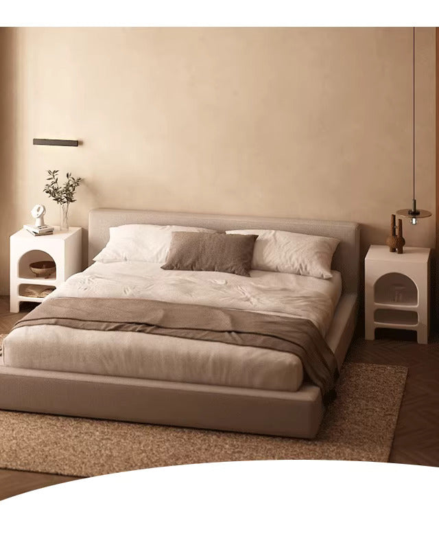 Cave  Boho Style Side Tables and Night Stands with Open Storage