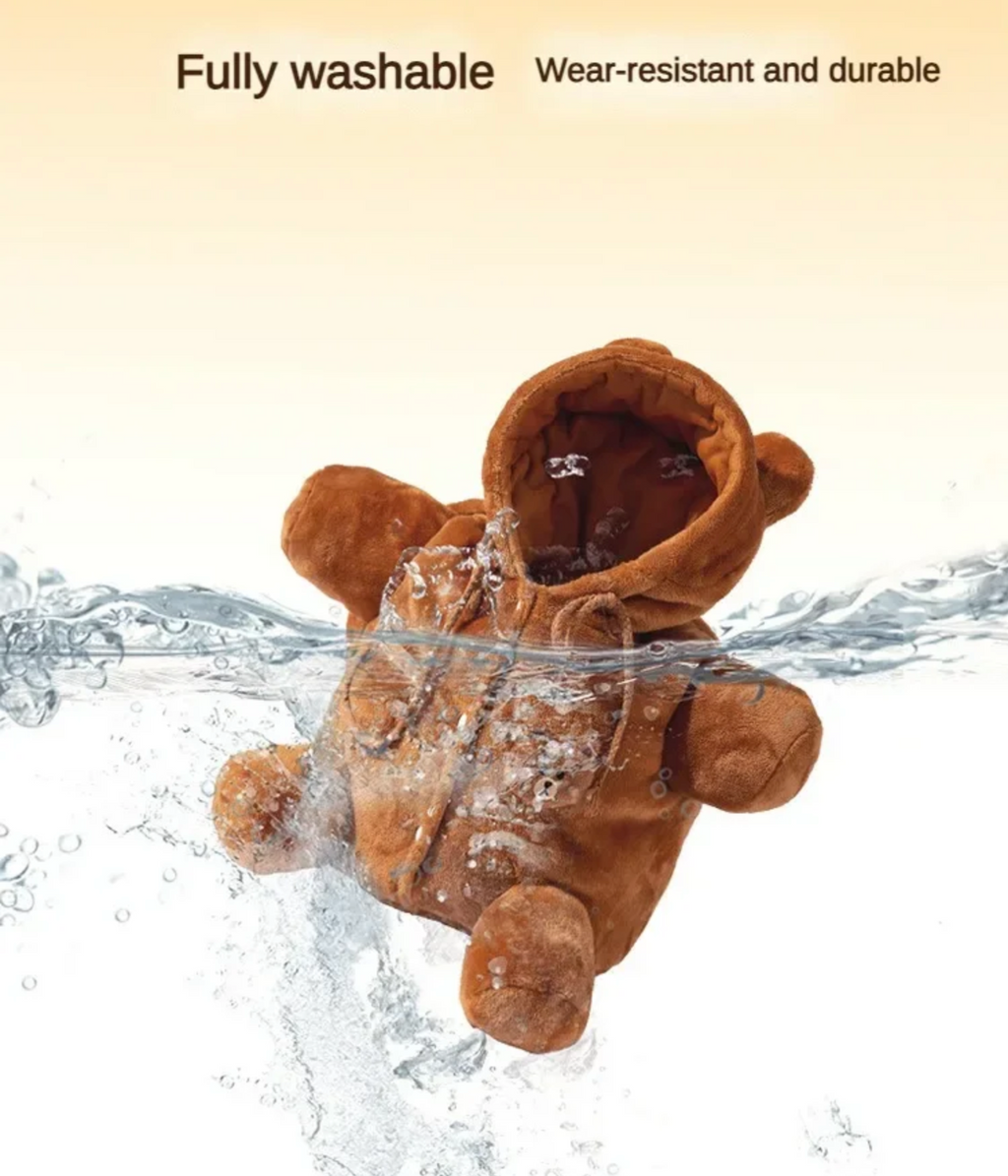 Pet Travel Bag Kit for Cat Dog Carrier Shoulder Bag (Teddy Bear Shape Crossbody Bag, Small)